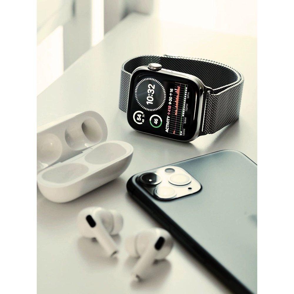 Berlaku Apple Watch Tali Dikepang Tali Jam Tali Nilon Elastis Dikepang Tali Jam Laut Tali Jam Kain T