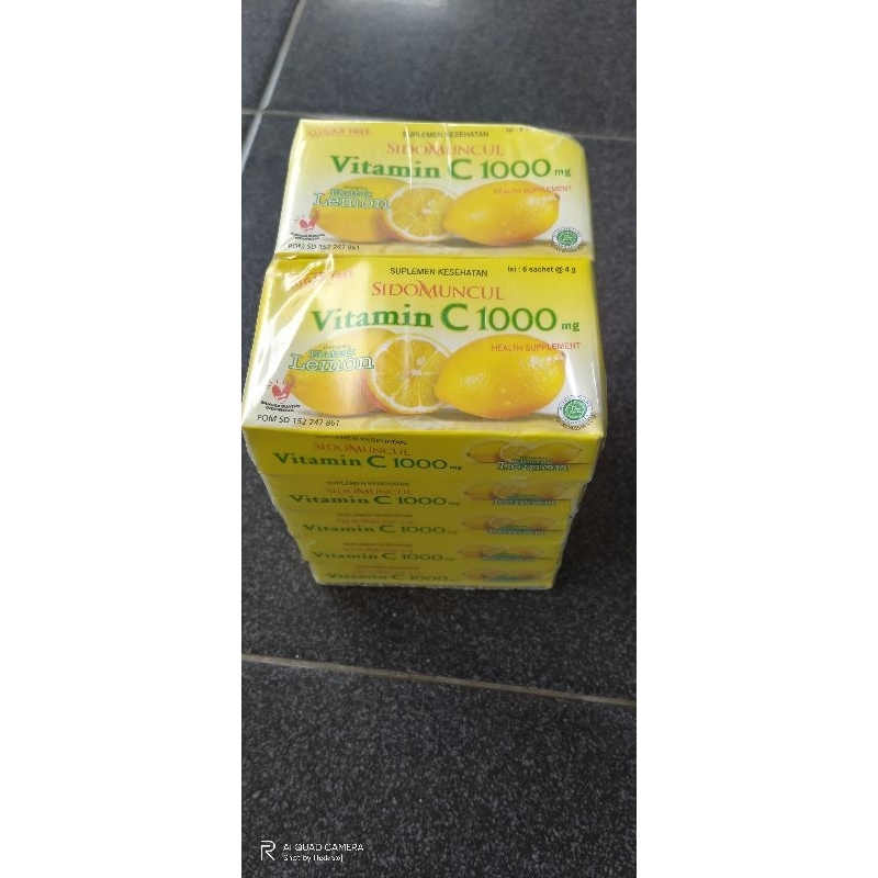 Sidomuncul Vitamin C 1000mg rasa Lemon isi 6 saset