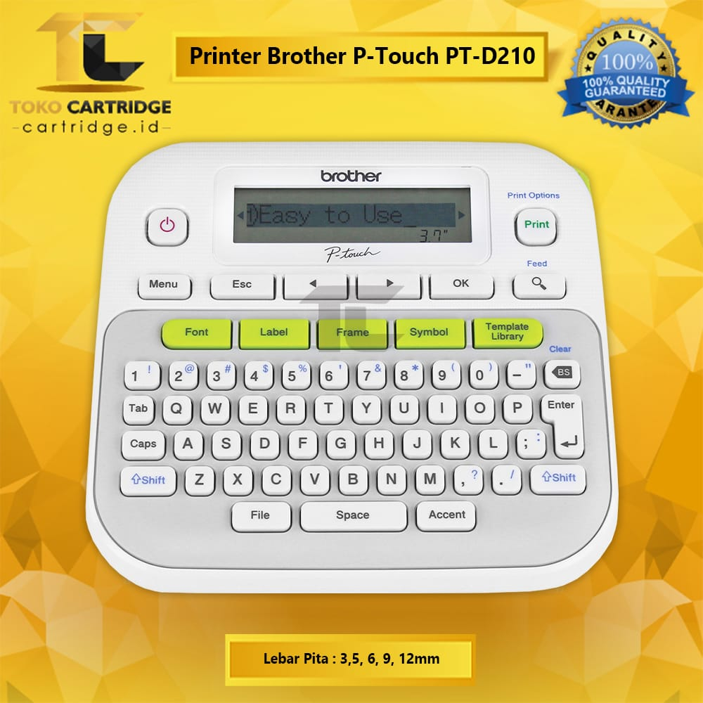 

Printer Label Maker PT-D210 D-210 Pembuat Label / Label Maker TZE 241 TZE 641 TZE 261 Label 9mm 12mm 18mm 24mm