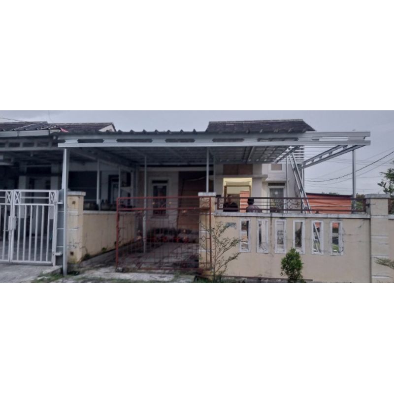 kanopi baja ringan atap spandex polos dan pasir