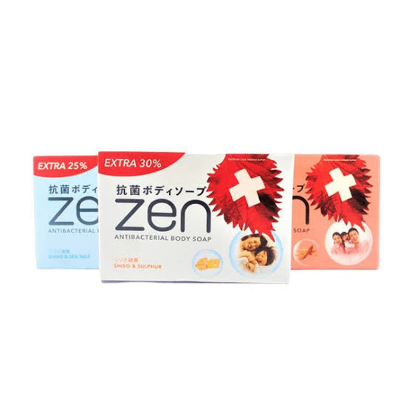 Paket Hemat Sabun ZEN Batang 70g ( 1 pack isi 4 pcs) / Sabun Mandi Anti Bakteri Soap