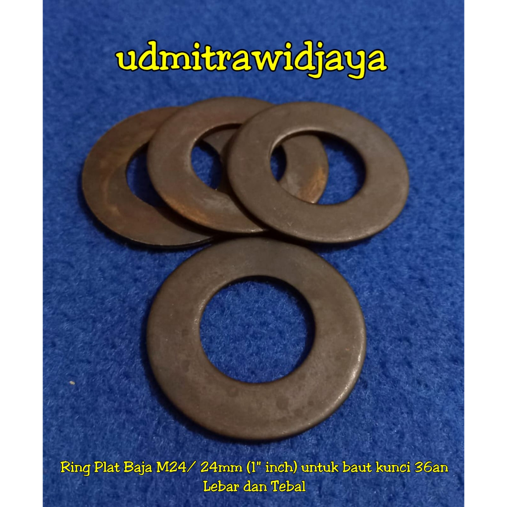 Ring plat baja M24 24mm kunci 36mm 36an / ringplat baja m24 / ring plat baja M24 lebar / ring plat m