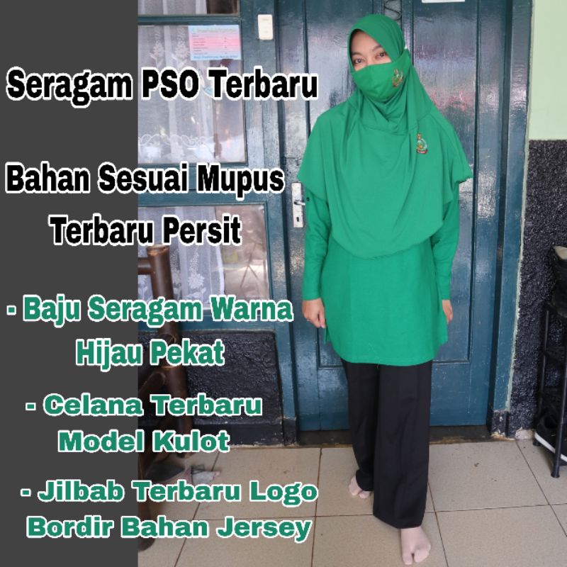 Satu Set Baju, celana, kerudung wajib persit, pso nusantara