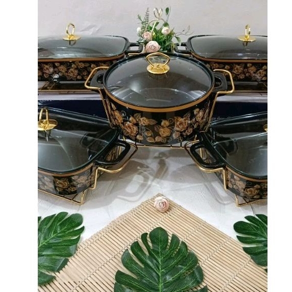 PRASMANAN FORMIA BLACK ROSE 4 + 1 PLUS PACKING KAYU