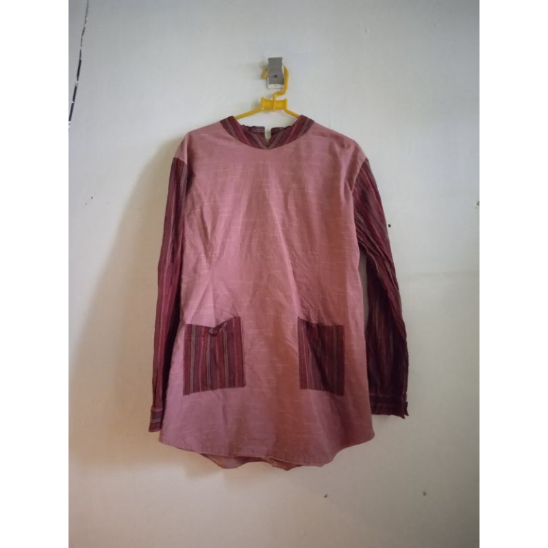 preloved baju lurik wanita prasojo