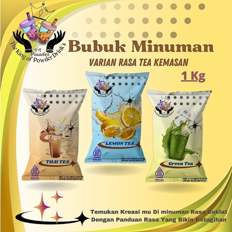 

Bubuk Minuman Rasa Powder Minuman Thai Tea Serbuk Minuman 1kg Bubuk Minuman Kekinian Serbuk Minuman