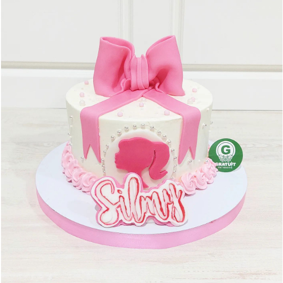

CAKE TEMA BARBIE UK 15CM / KUE ULANG TAHUN CUSTOME