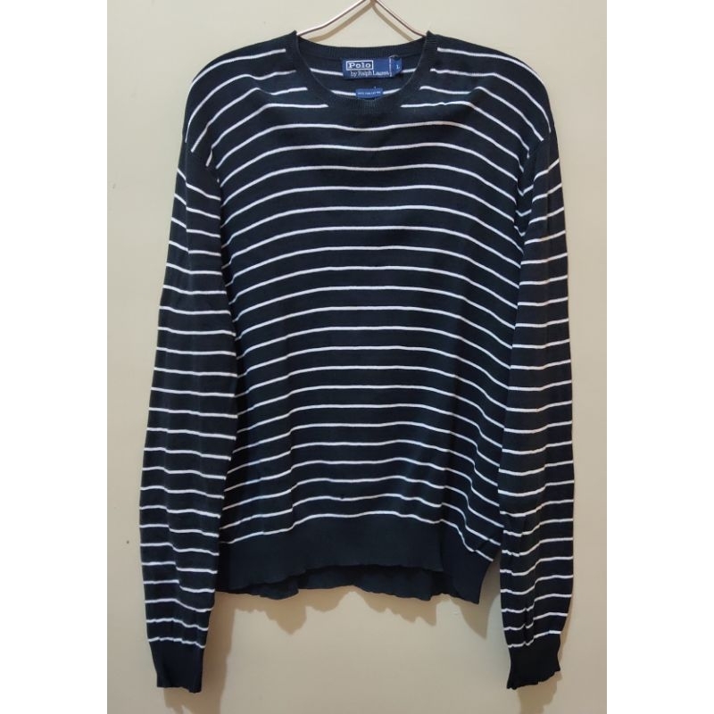 Kaos lengan panjang original POLO by RALPH LAUREN black label preloved