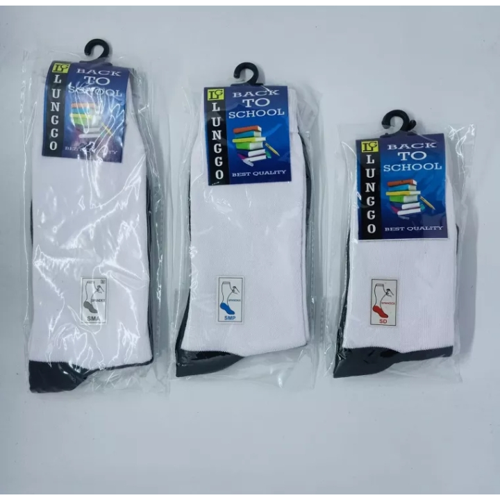 kaos kaki hitam putih ysi/kaos kaki hitam putih PE /kaos kaki sekolah