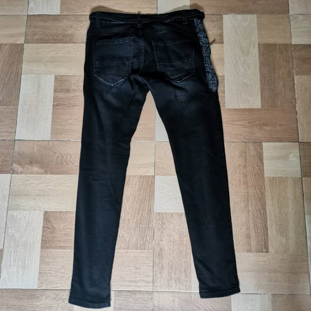 CELANA JEANS DENIM RUCAS HERITAGE PAISLEY SIZE 32