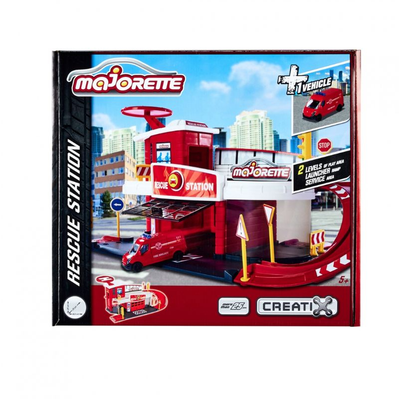 Majorette Creatix Rescue Station + 1 Vehicle
