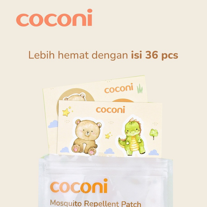 Coconi Mosquito Repellent Patch 36pcs | Stiker Anti Nyamuk Bayi Anak