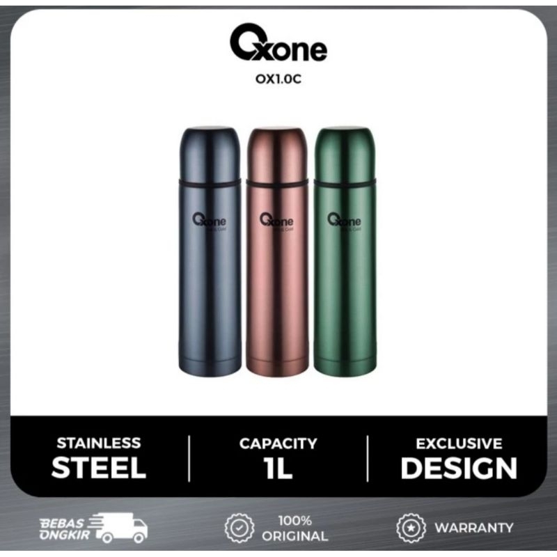 OXONE OX1.0 Thermos Thumbler Botol Minum 1 Liter Vacuum Flask Stainless OX1.0C