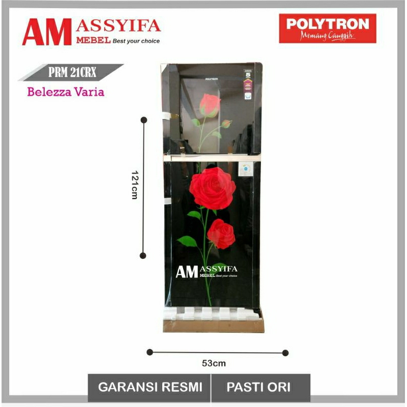 KULKAS POLYTRON 2 PINTU BELLEZA VARIA PRM 21CRX