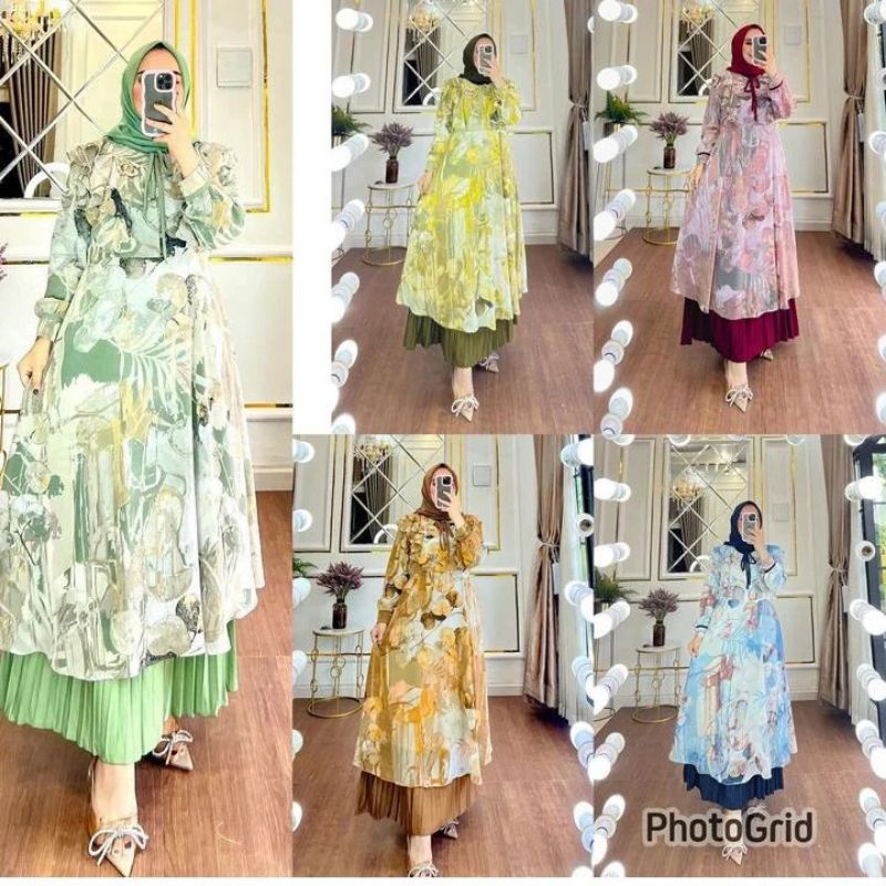 SET TUNIK SABRINA ORI POPPY