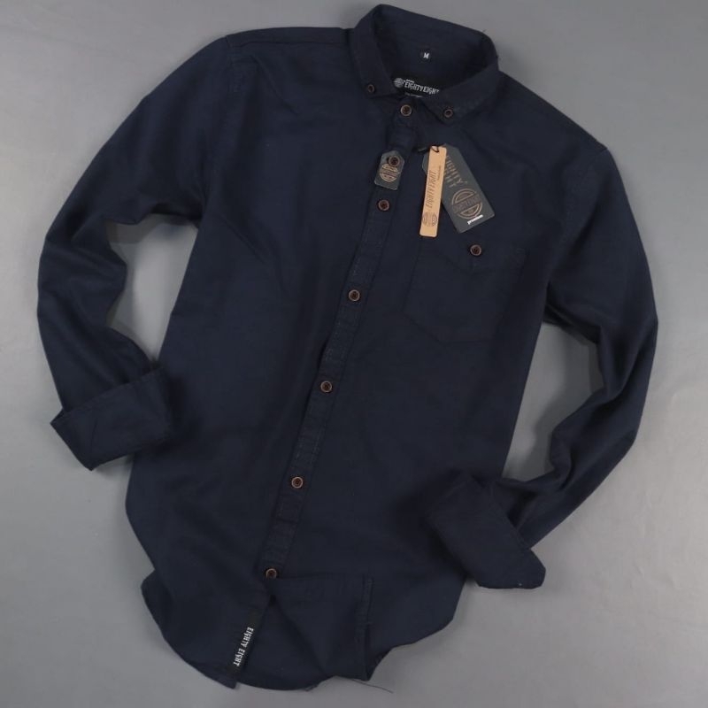 Brill eighty eight - Kemeja Polos Lengan Panjang Original Brill Eighty Eight Size M -XL