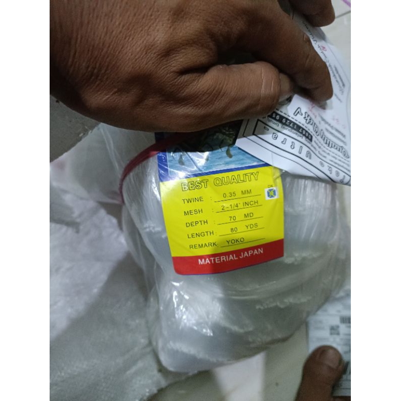 JARING IKAN 0.35 70X80 YOKO (MATA TEGAK) PUKAT 035 / JARING SENAR 035 / JARING KEPITING / PUKAT COD / JARING 4 INCH / JARING 3 INCH / JARING IKAN PHOENIX