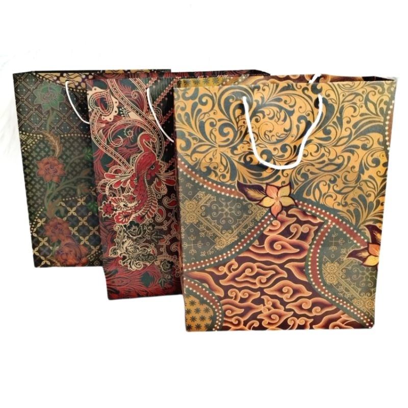 

Paper Bag Tas Kertas BATIK 25X19 Tas Kado Goodie Bag Mini Ultah Ulang Tahun Lebaran Hadiah Wisuda Acara