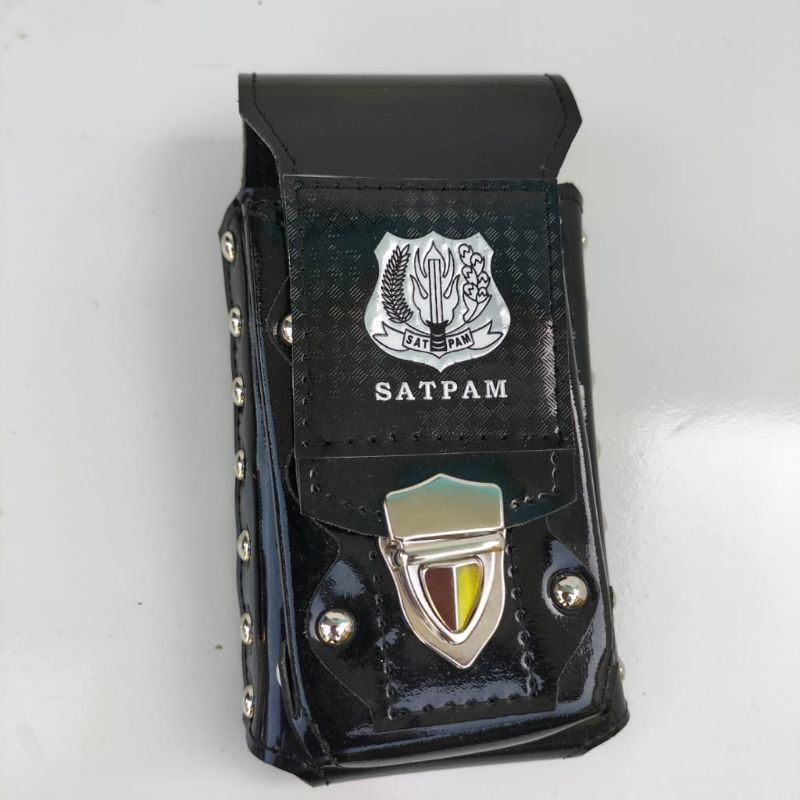 sarung hp satpam pinggang 2 slot