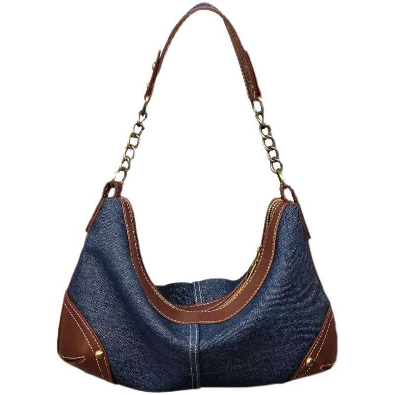 Tas Bahu Wanita Tas Cewek Vintage Denim Shoulder Bag SJ 634