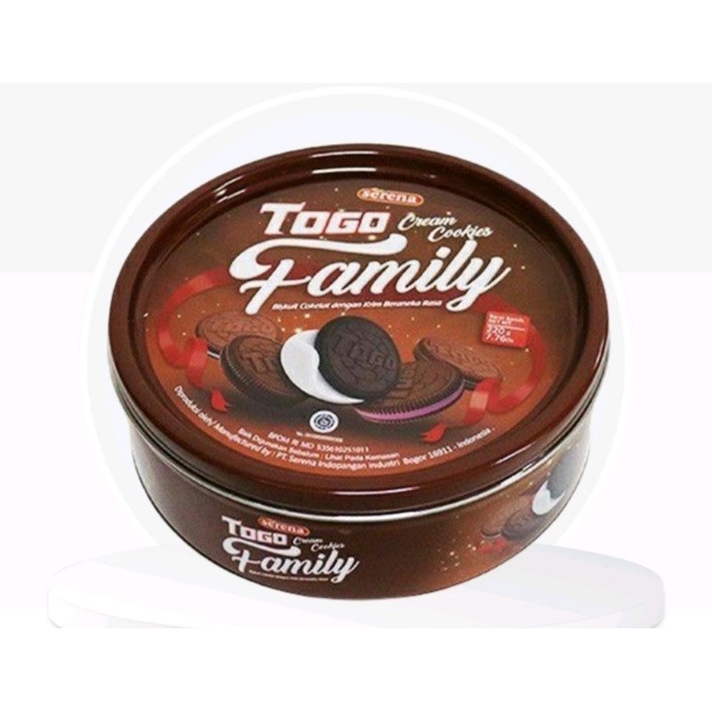 

Serena Togo Family Cream Cookies/ Togo Family biskuit Kaleng cemilan lebaran 220gram ii