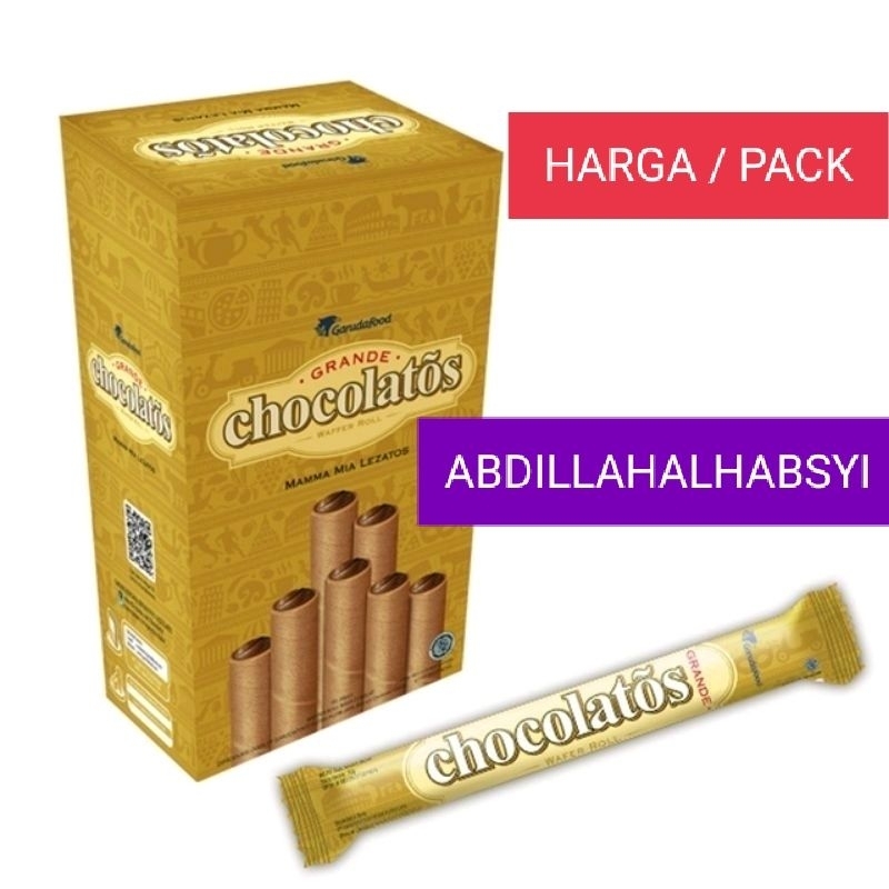 CHOCOLATOS WAFER ROLL 1BOX ISI 24 PCS