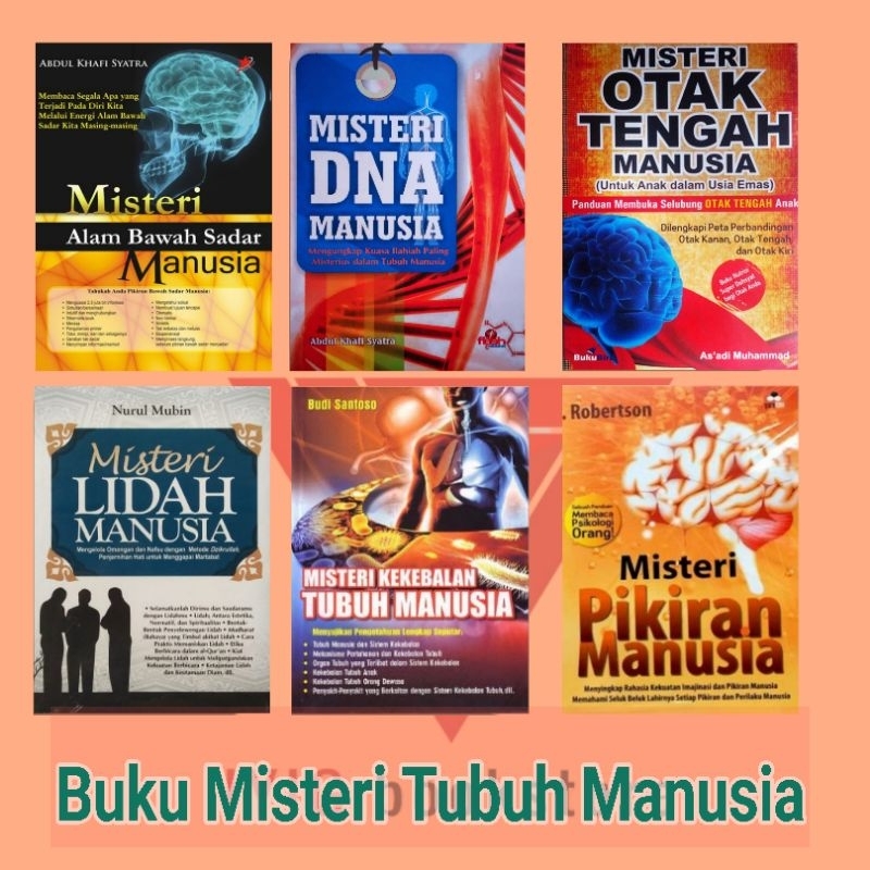 Iyig - Paket Buku Misteri Tubuh Manusia - Misteri Dna Manusia - Misteri Otak Tengah Manusia - Diva P