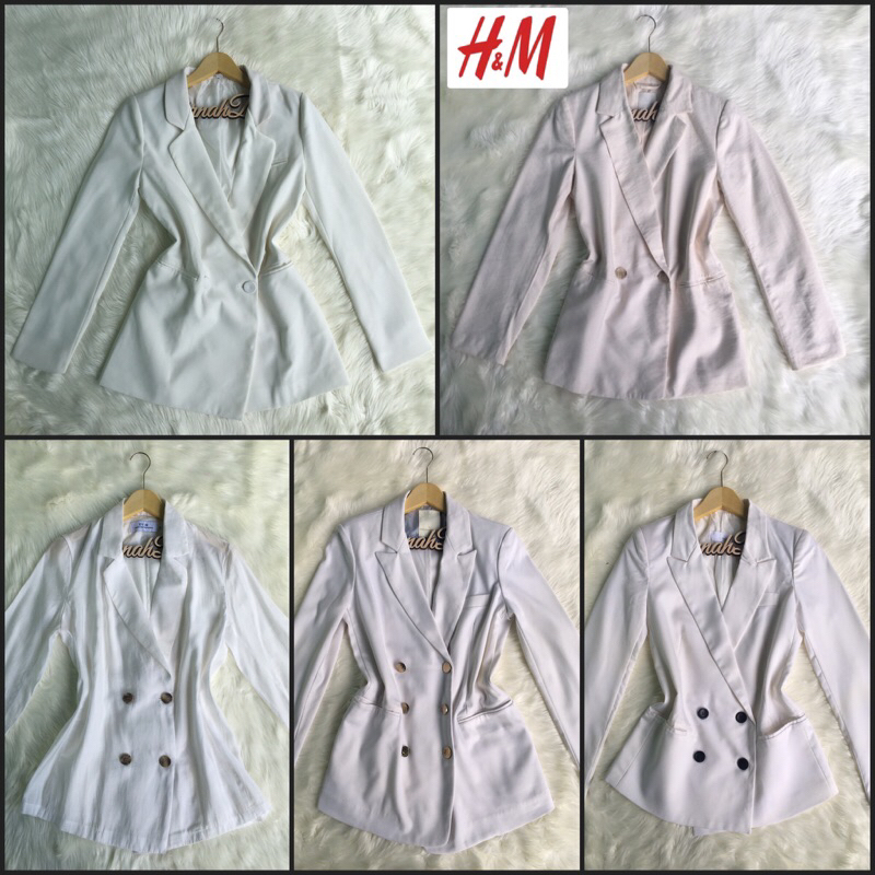 Blazer Putih premium zara blazer white blazer outter zara ori daily blazer putih