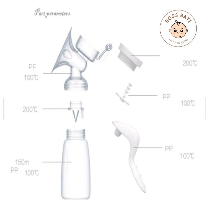 REAL BUBEE - Manual Breast Pump / Pompa Asi Manual