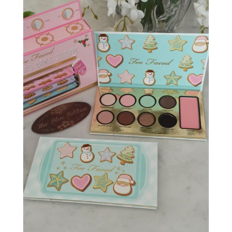 TOO FACED CHRISTMAS BAKE SHOPPE EYESHADOW PALETTE (GINGERSNAP ,  SUGAR COOKIE ,  CHOCOLATE CHIP)