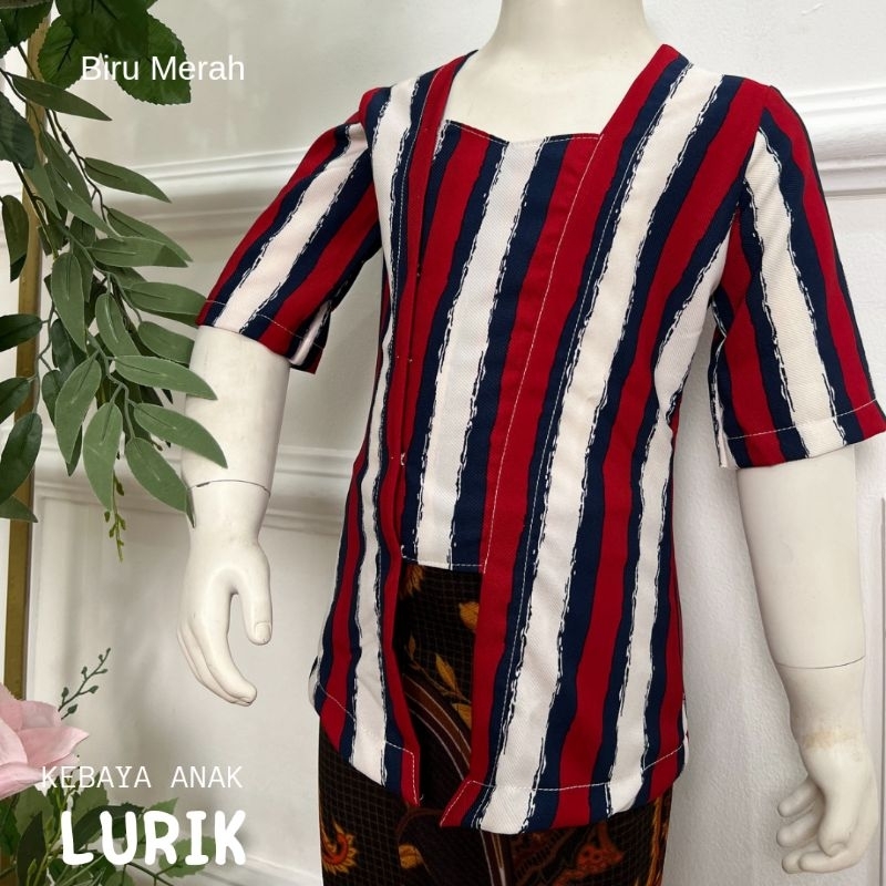 Atasan Kebaya Anak Kutubaru Lurik Modern