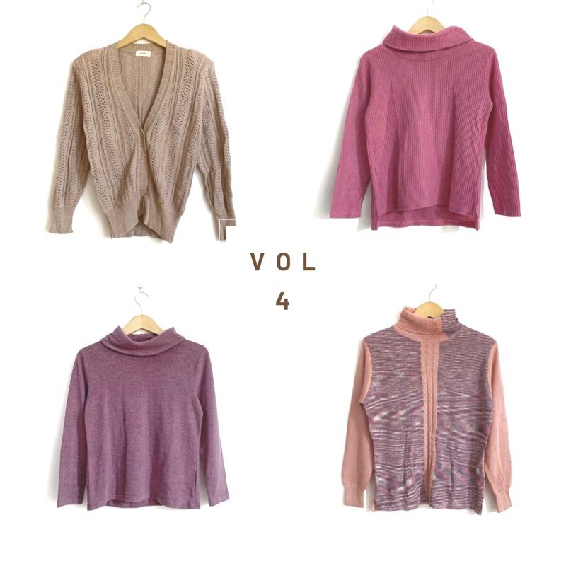 [VOL 4] Preloved rajut wanita | knitwear | cardigan | sweater | turtleneck uniqlo