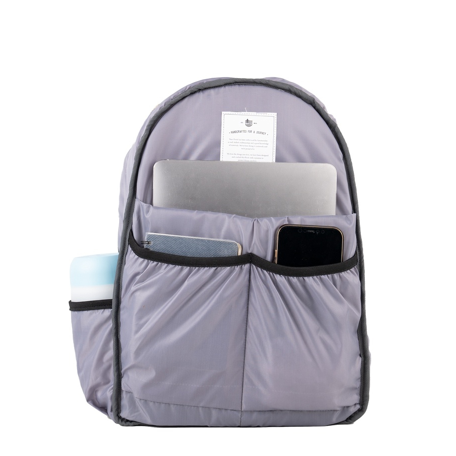 (New Product) FLOCK Two-Color Puffy Backpack - Dust