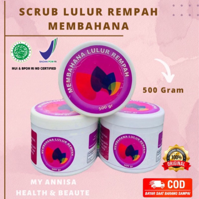 500gr SCRUB MEMBAHANA LULUR REMPAH MGS