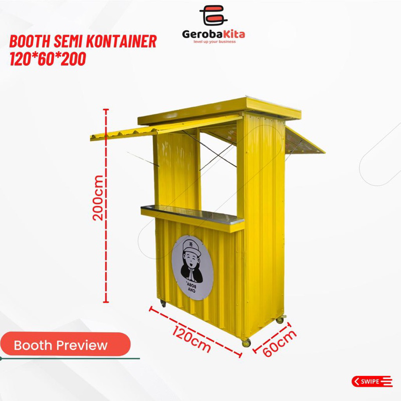 Booth Semi Container Custom