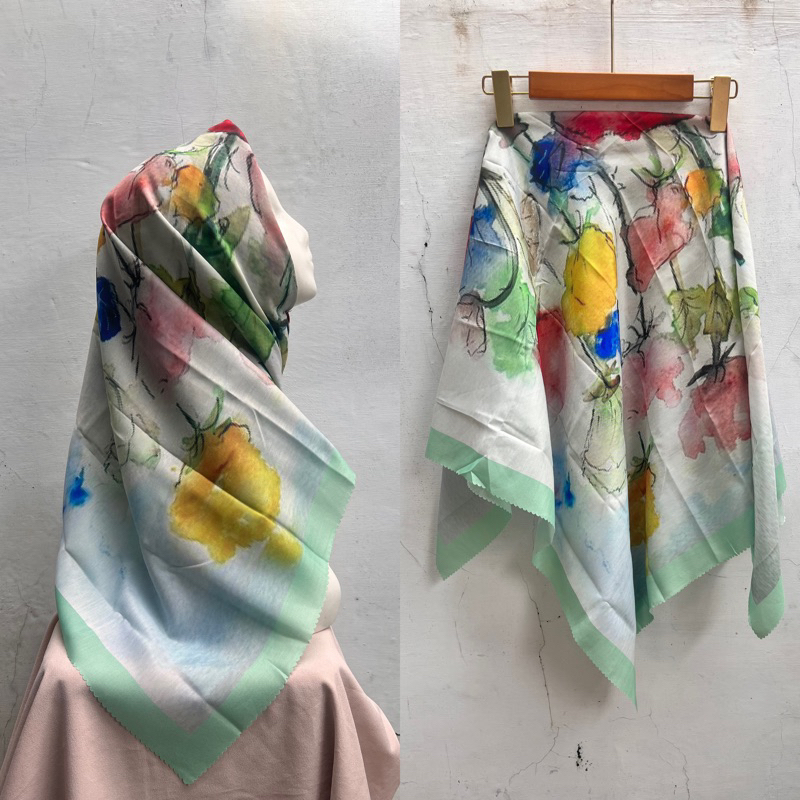 HIJAB VOAL MOTIF TERBARU/MOTIF DENAY ER54/HIJAB VOAL MOTIF SEGI EMPAT/HIJAB SEGI EMPAT VOAL MOTIF TE