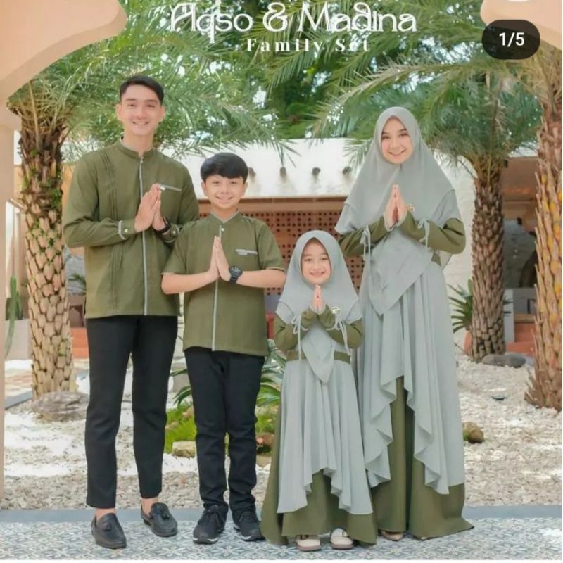 FAMSET AQSO MADINA BY FARADEEBA (READYSTOCK)