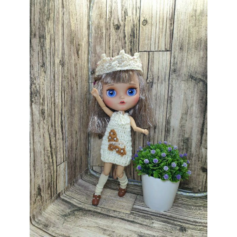 Baju Boneka Blythe / Rajutan Baju Blythe / Crochet Blythe Dress