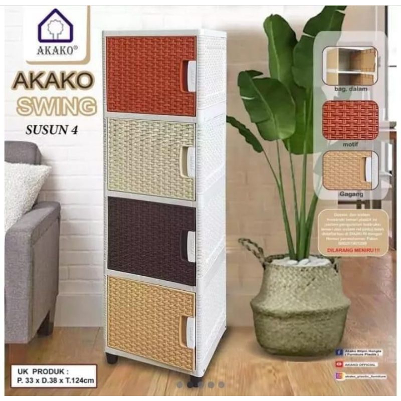Lemari Akako swing 4 susun