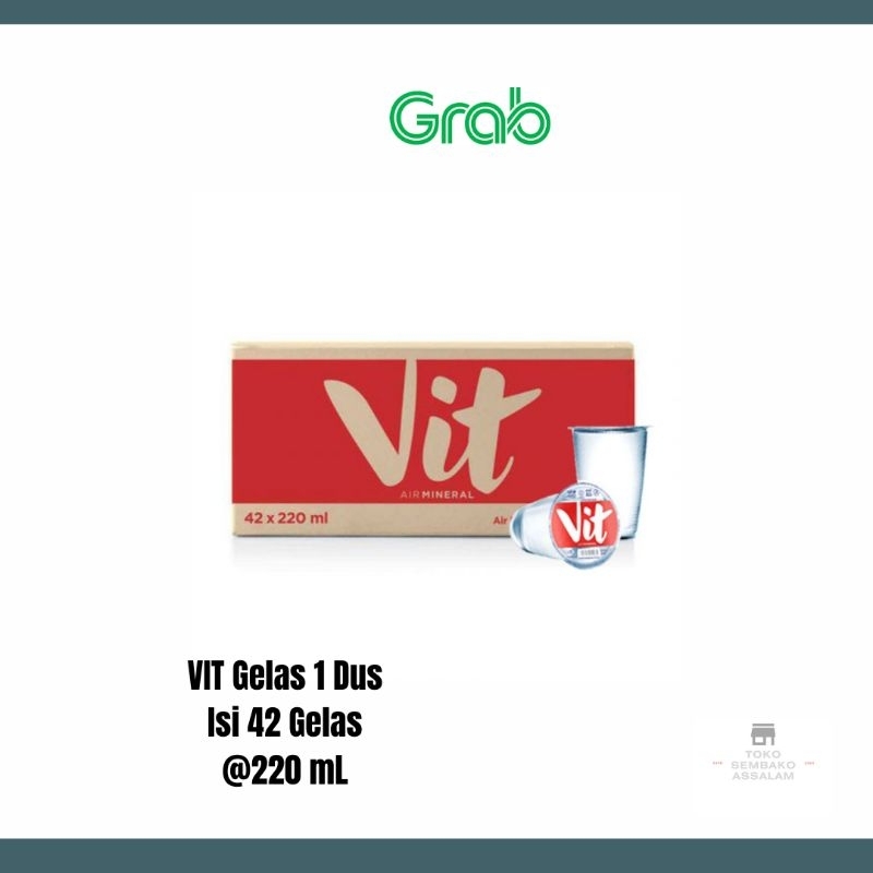 Vit gelas 1 karton / Vit gelas karton / Vit gelas 1 dus / Vit gelas 220 ml 1 dus / Vit air mineral 1