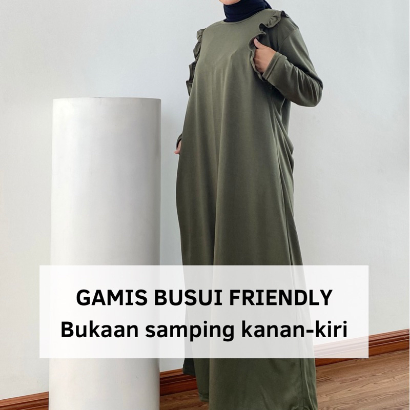 GAMIS DRESS MENYUSUI BUSUI FRIENDLY BUKAAN SAMPING KANAN KIRI