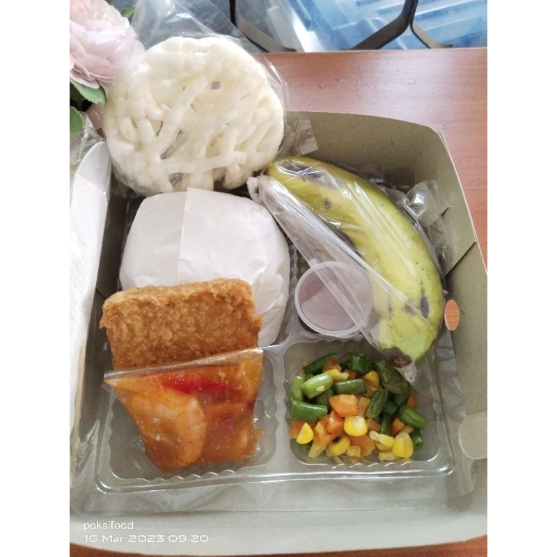 

Paket nasi murah/ Nasi Kotak/ udang saos padang