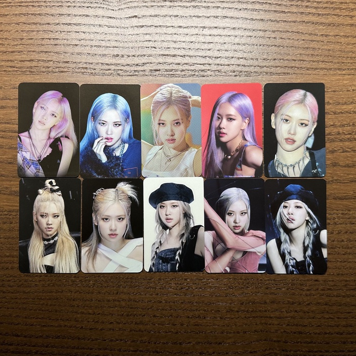 4 SET BLACKPINK PHOTOCARD PC OFFICIAL ORIGINAL YG ENTERTAINMENT BLACK PINK EXHIBITION FLIMTY PINK JE