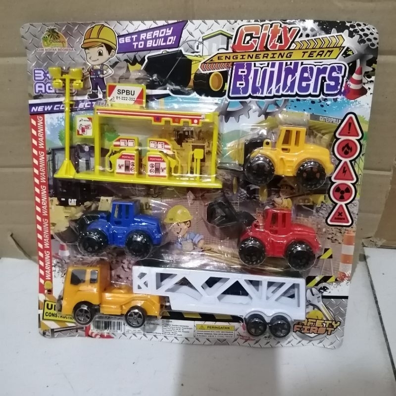 OCT6368 MAINAN TRUK CITY BUILDERS SPBU / TRUK KONTRUKSI CITY SPBU