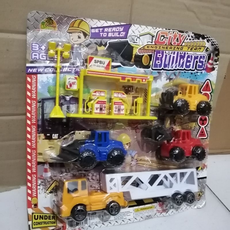 OCT6368 MAINAN TRUK CITY BUILDERS SPBU / TRUK KONTRUKSI CITY SPBU