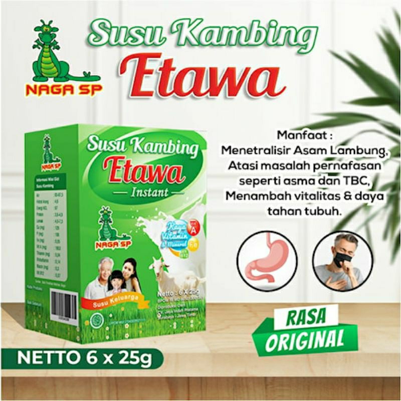

Susu Kambing Etawa Naga SP 150g Sachet