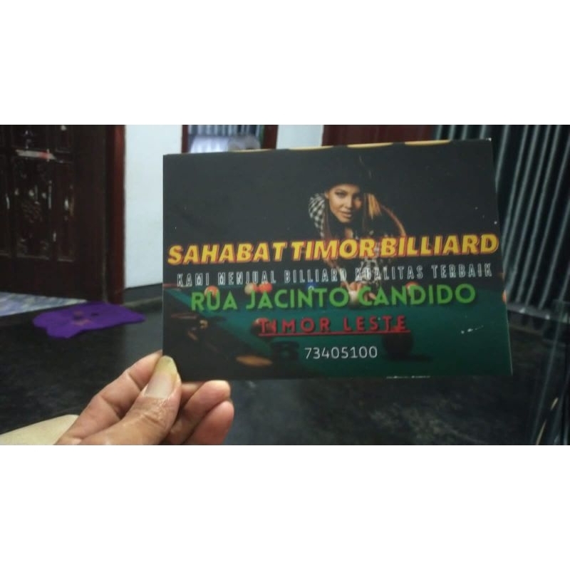 

sticker akrilik papan billiar stiker papa nama