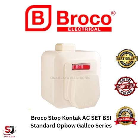 STOP KONTAK AC BROCO / STOP KONTAK AC BROCO SET / STEKER AC BROCO / STEKER AC + STOP KONTAK AC