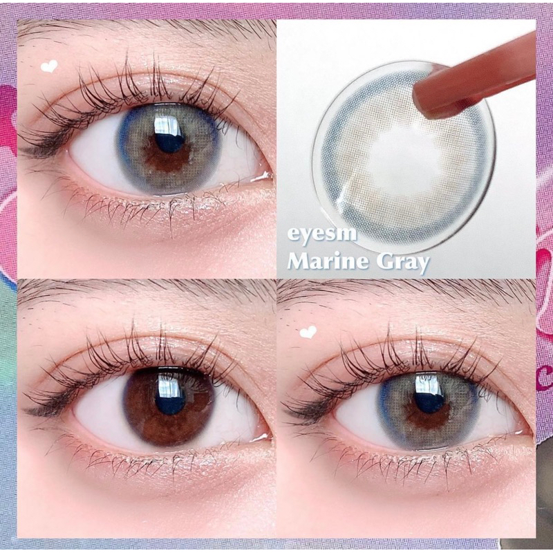 EYESM Softlens - Marine Gray / Grey / Abu / Biru Normal Minus