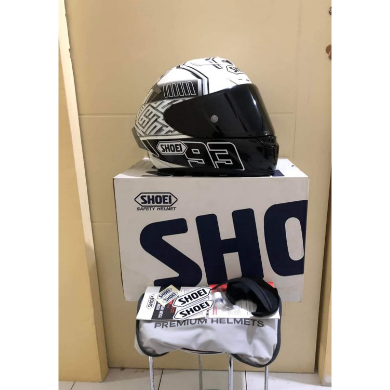 HELM FULLFACE SHOEI X14 MARQ MARQUEZ WHITE ANT TC6 - XL